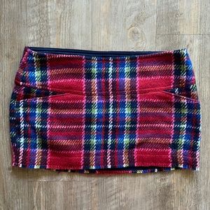 A & F plaid mini skirt